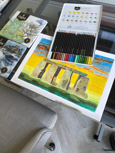 Customer photo review of 24 Piece Landscape Coloured Pencil Set in Display Tin