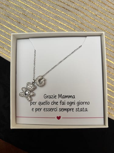 Customer photo review of Collana Teddy Mama