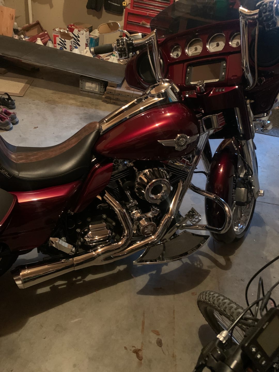 Customer photo review of Mid Frame Air Deflectors & Heat Shield for 2009-2025 Harley Touring Models