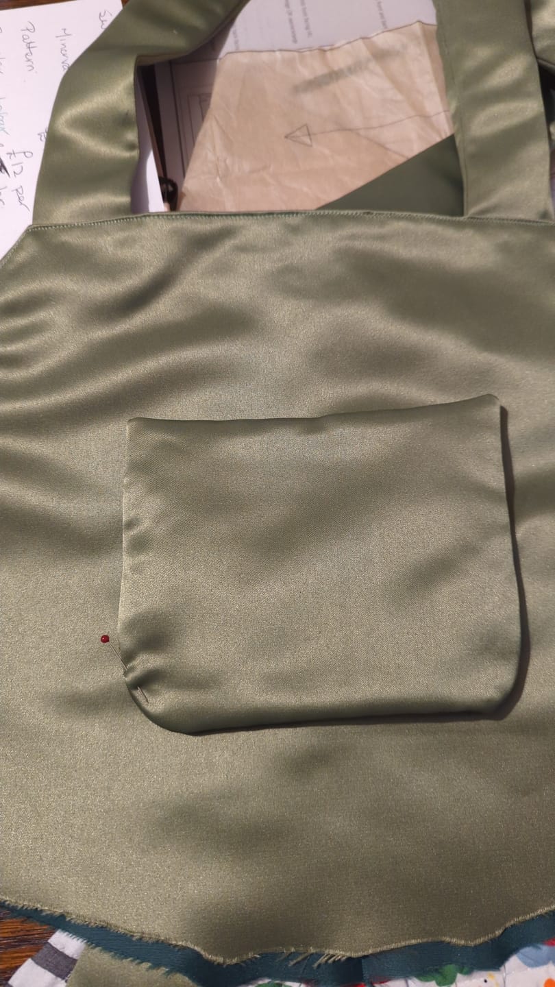 Customer photo review of Plain Duchess Satin Fabric