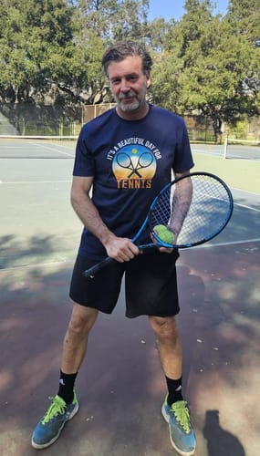 Customer photo review of Beautiful Day for Tennis T-Shirt