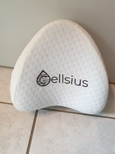 Avis photo d'un client sur Coussin Orthopédique Genoux Cellsius - Le secret d'un sommeil sans douleur
