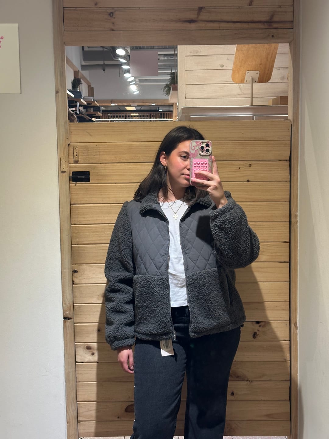 Customer photo review of Chiporro Acolchado Cuello Alto Gray
