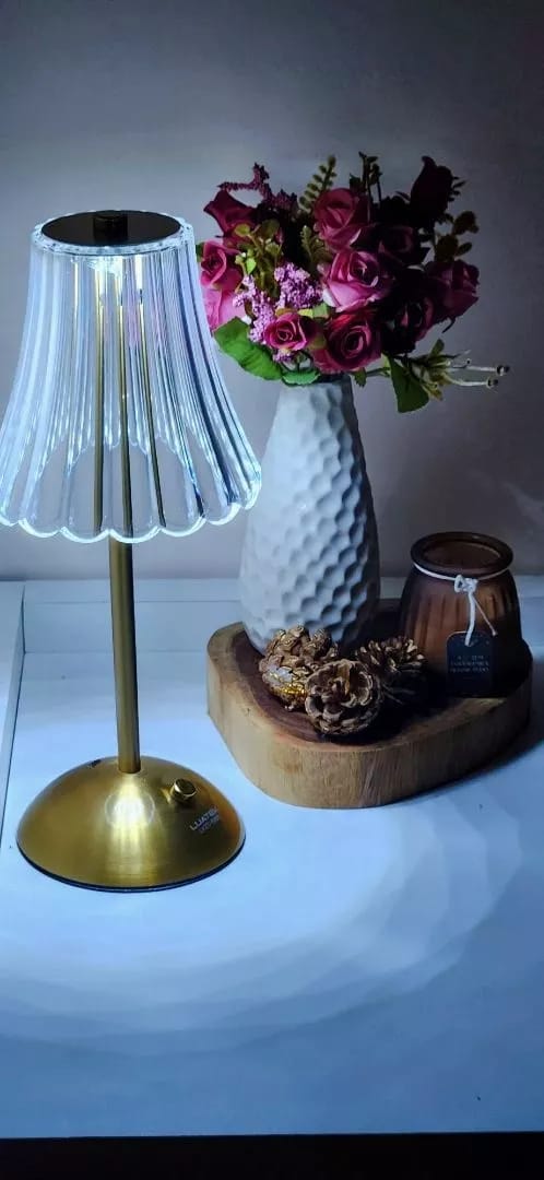 Customer photo review of Luminária de Mesa Sem Fio Abajur