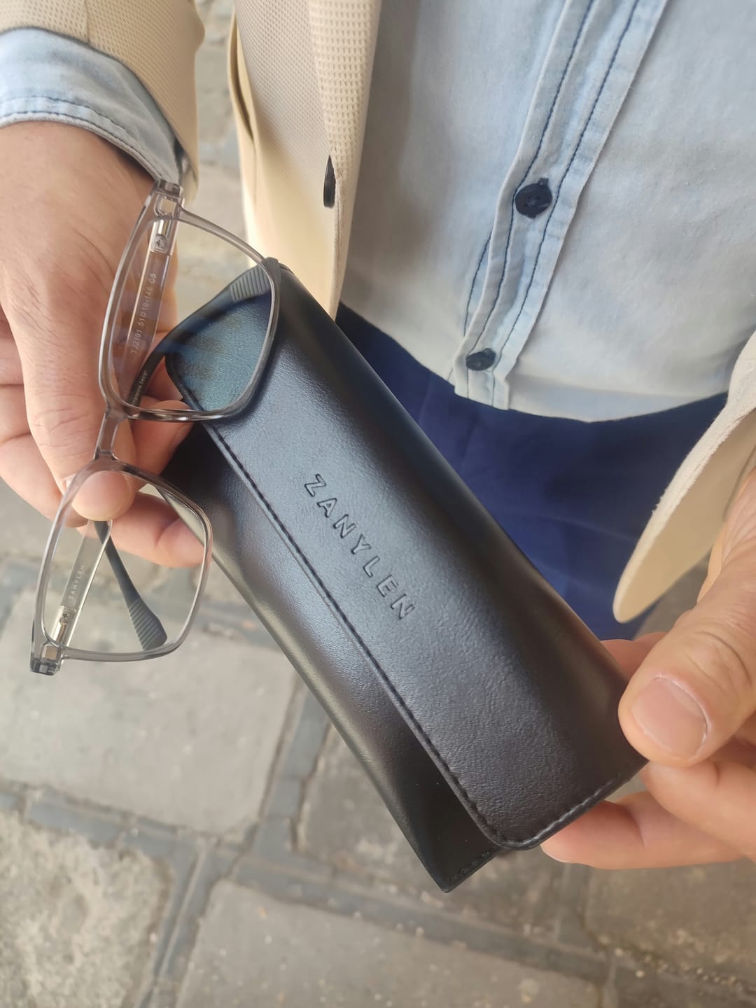Customer photo review of Ford | Magnetic Flip-up Clip-on Eyeglasses Sunglasses | ZanyLen 2025 New Arrivals