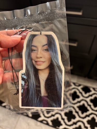 Customer photo review of Custom Car Air Freshener