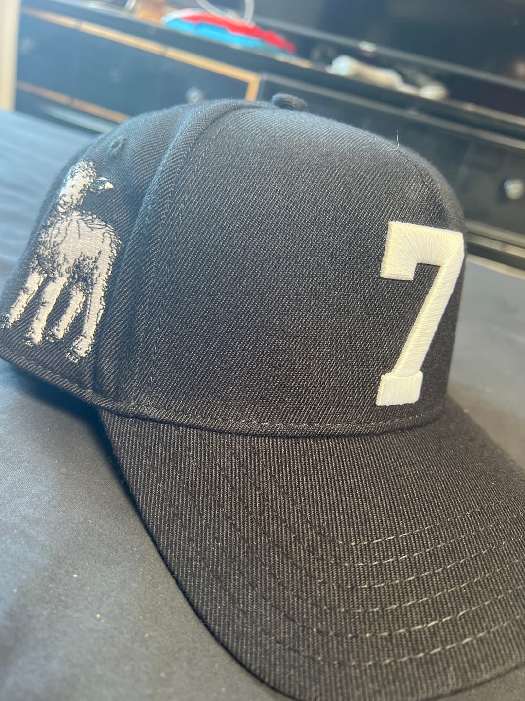 Customer photo review of ‘7’ Premium Wool Blend SnapBack - Black/White