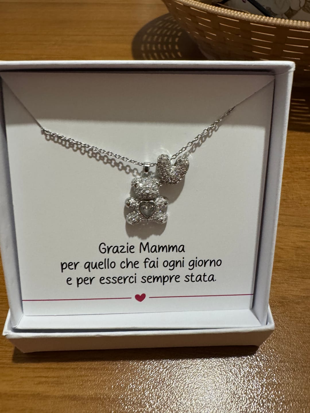 Customer photo review of Collana Teddy Mama