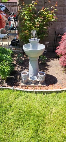 Customer photo review of Two Button Fountain Pump and Battery Compartment - no connection port