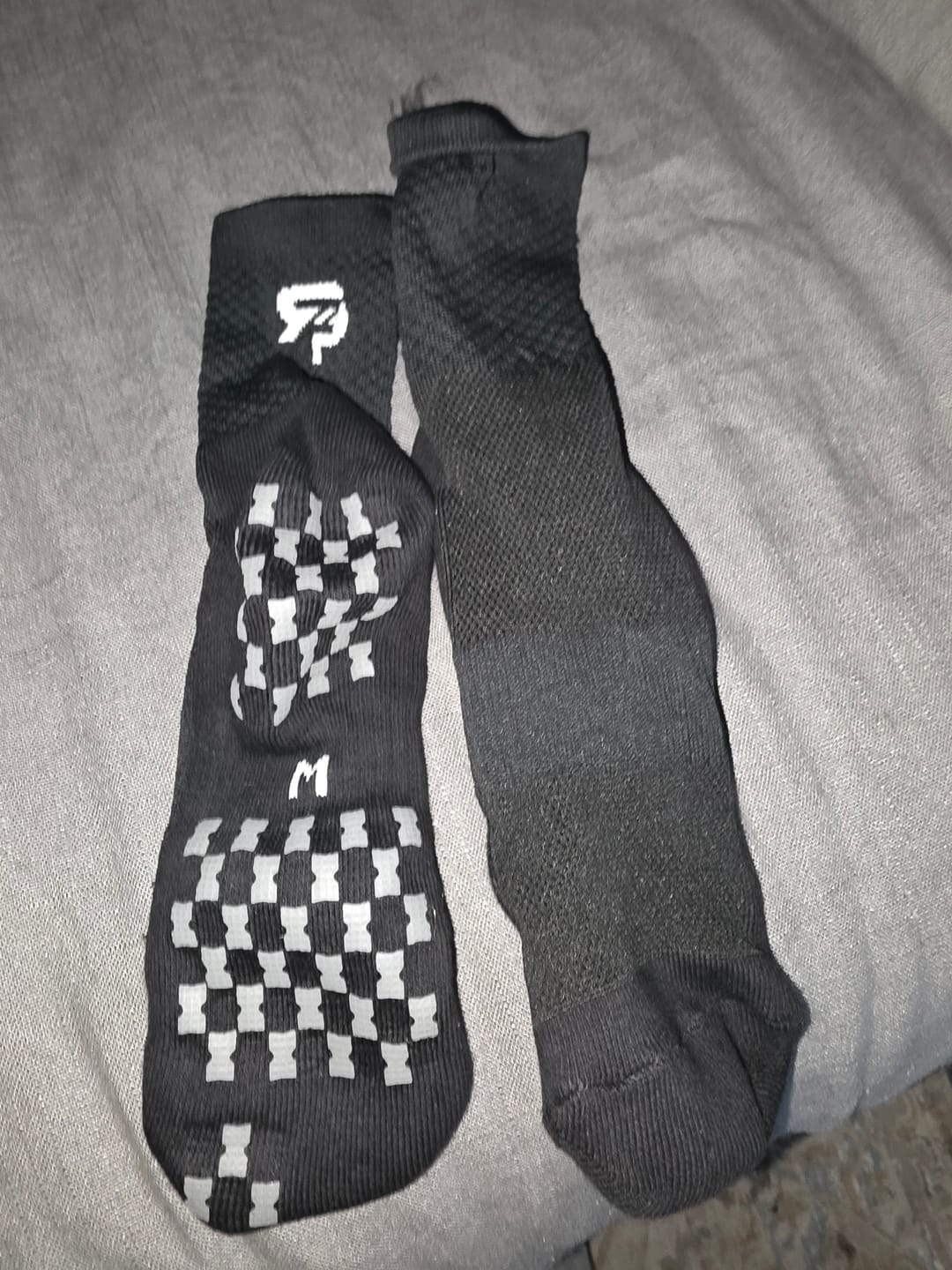 Customer photo review of 3 Pack of RTP ULTRAGRIP V2 Dual sided Non-slip Technology Socks