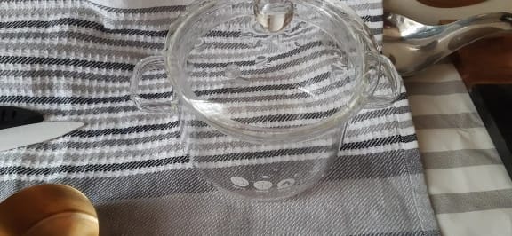 Customer photo review of Premium Glass Soucepan