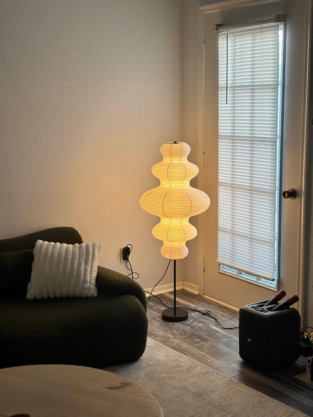 Customer photo review of Zephyr Paper Floor Lamp
