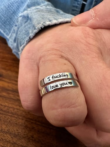 Customer photo review of I F♡cking Love You Ring