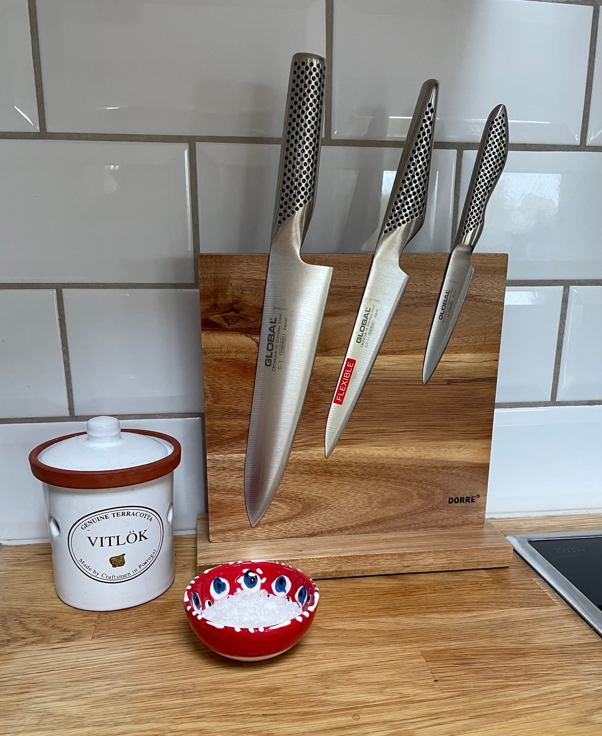 Customer photo review of Dorre Kaya Knivställ, två sidor