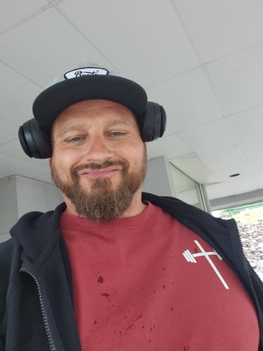 Customer photo review of Armor Of God Oversized Tee