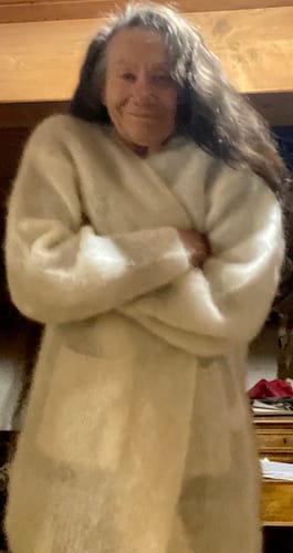 Customer photo review of Gilet Heidi ivoire