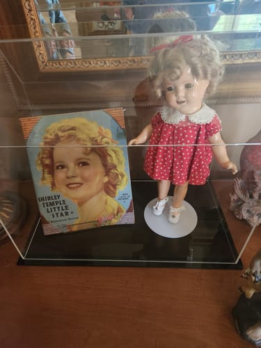 Customer photo review of Acrylic Cowboy Boot Display Case