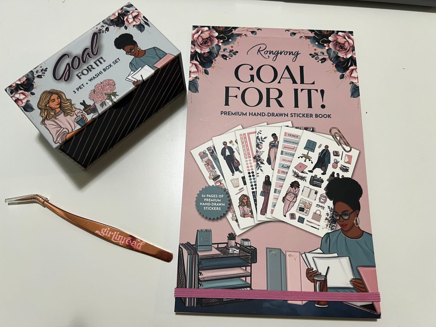 Customer photo review of Goal For It Sticker Book