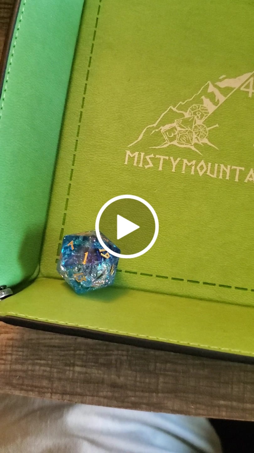 Customer video review of Enchanted Waters Shattered Glass Dice Set 'PRE-ORDER | SPRING EVENT DEAL'