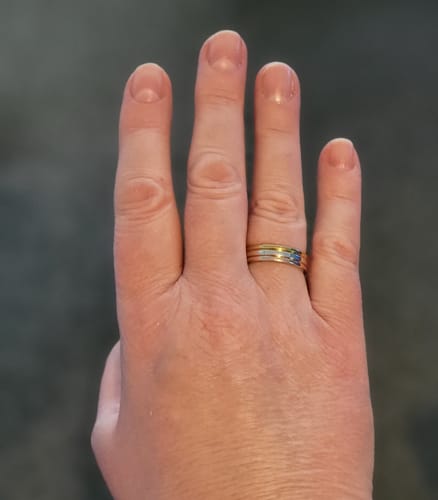 Customer photo review of Molto Trilogy Band Ring