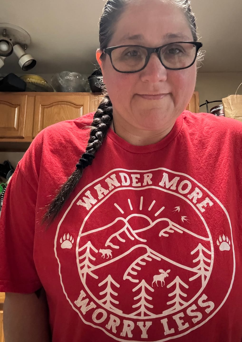 Customer photo review of Wander More T-Shirt