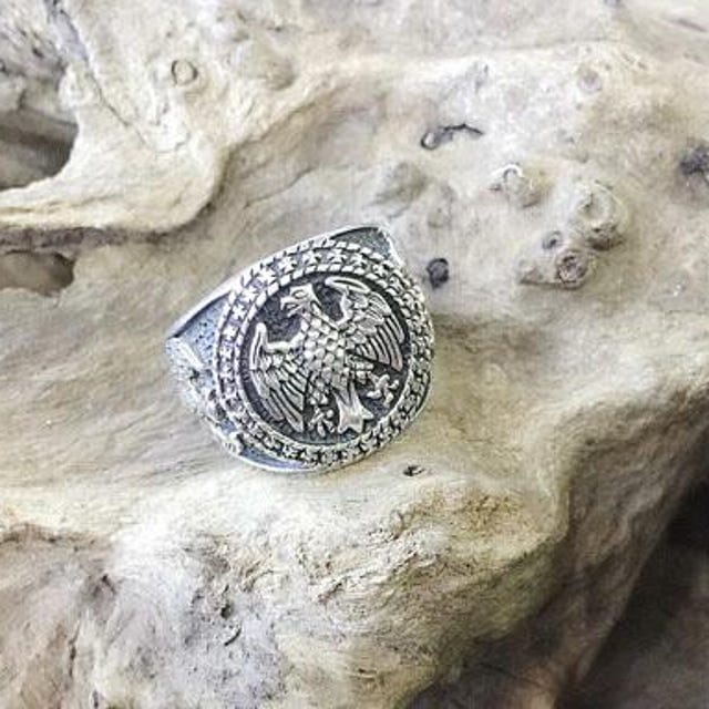 Customer photo review of 925 Sterling Silver Bundesadler Eagle Ring