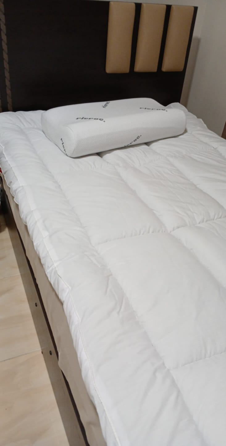 Customer photo review of Contour Memory Foam Pillow suitable for Neck & Shoulder Pain
