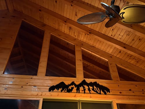 Customer photo review of Teton Mountain Range - Metal Wall Art
