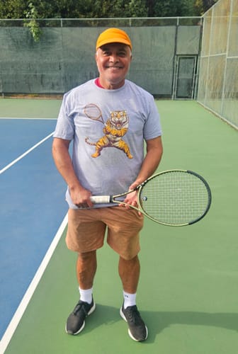 Customer photo review of Tiger On The Court T-Shirt