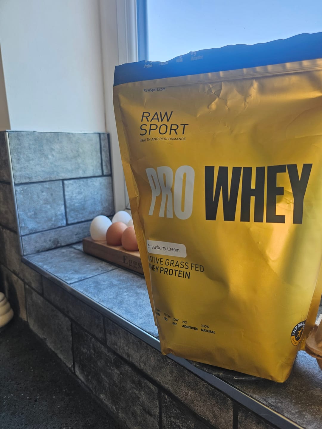 Customer photo review of Grass Fed Whey Protein Powder Pro