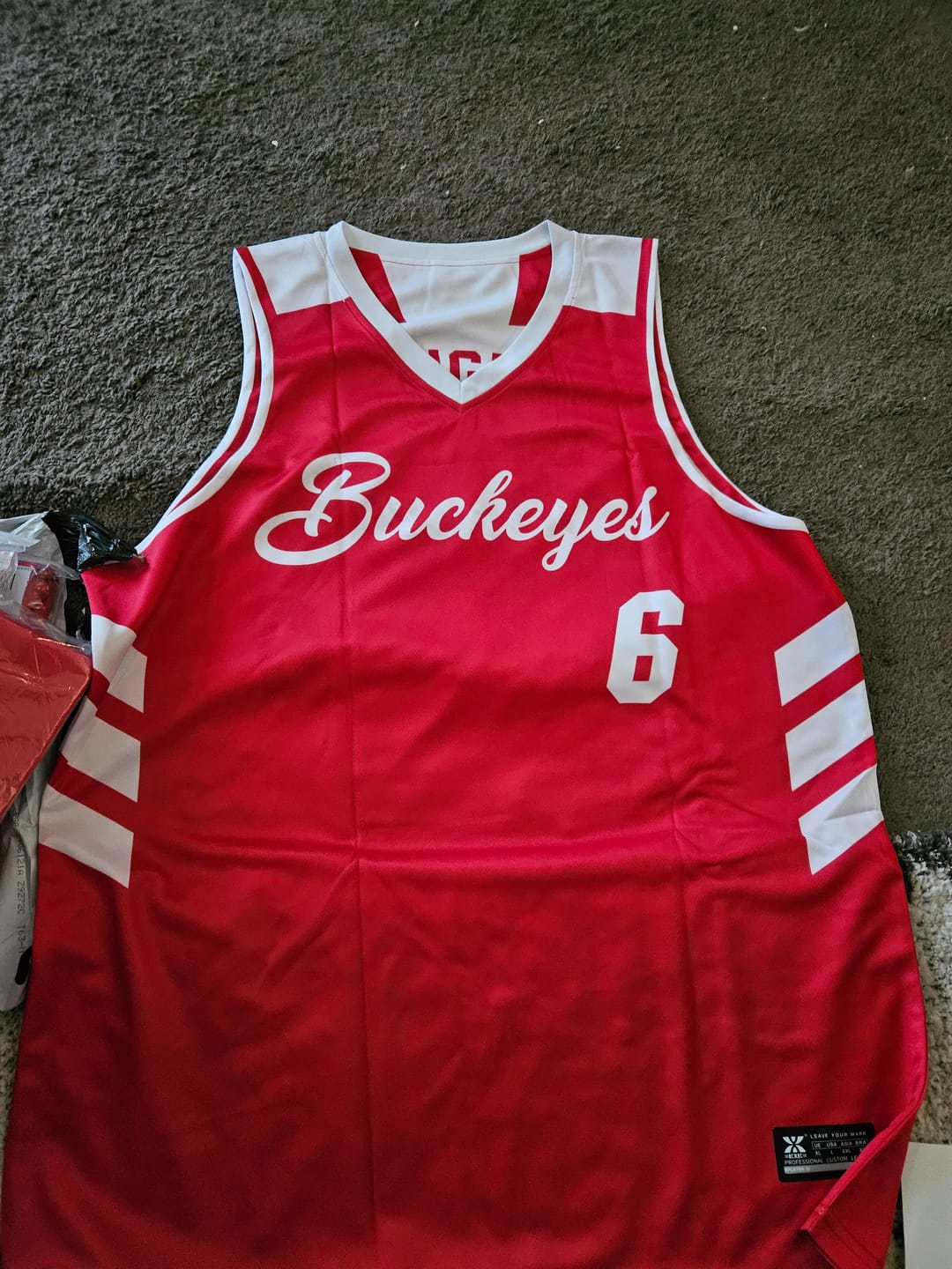 Customer photo review of Custom Reversible Basketball Jerseys with Numbers |  Personalized Double Side Tops