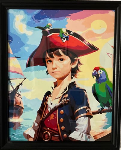 Customer photo review of "Pirate Adventure" Paint by Numbers Kit
