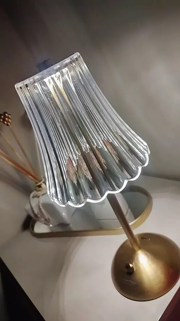 Customer photo review of Luminária de Mesa Sem Fio Abajur