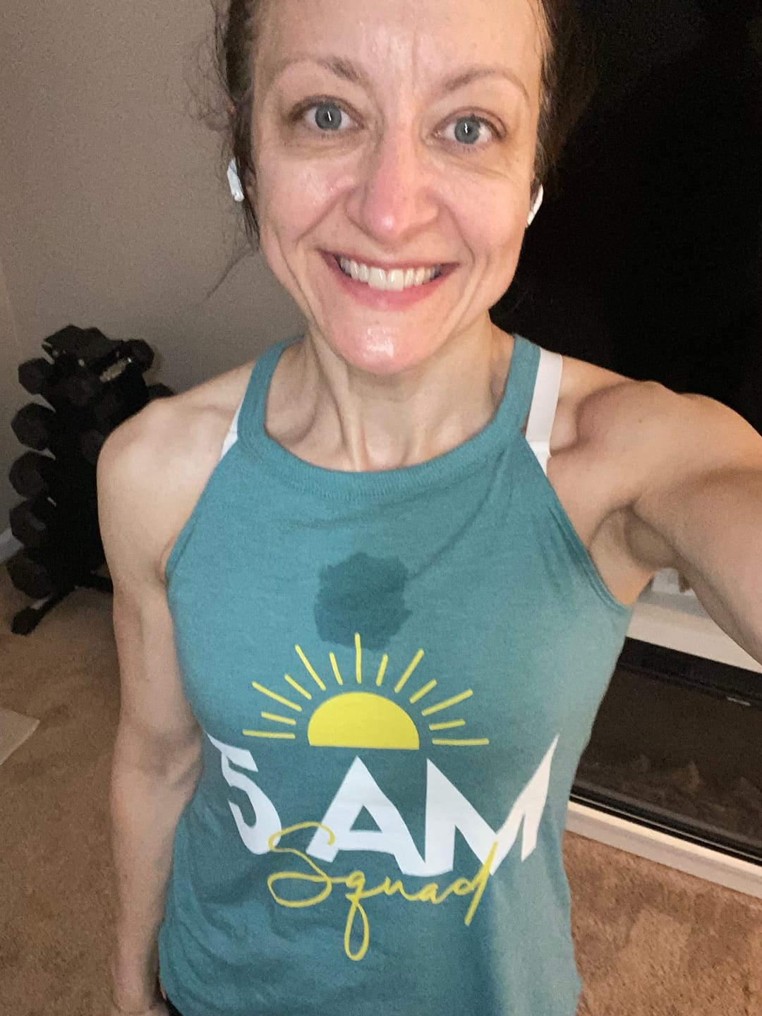 Customer photo review of 5AM Squad Rocker Tank Top