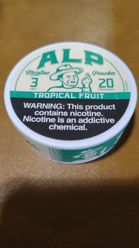 Customer photo review of Tropical Fruit Nicotine Pouches