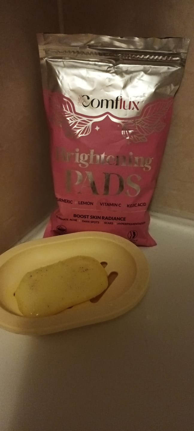 Customer photo review of kojic acid & turmeric soap bar