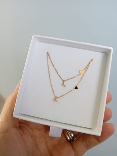 Customer photo review of Collana letter love