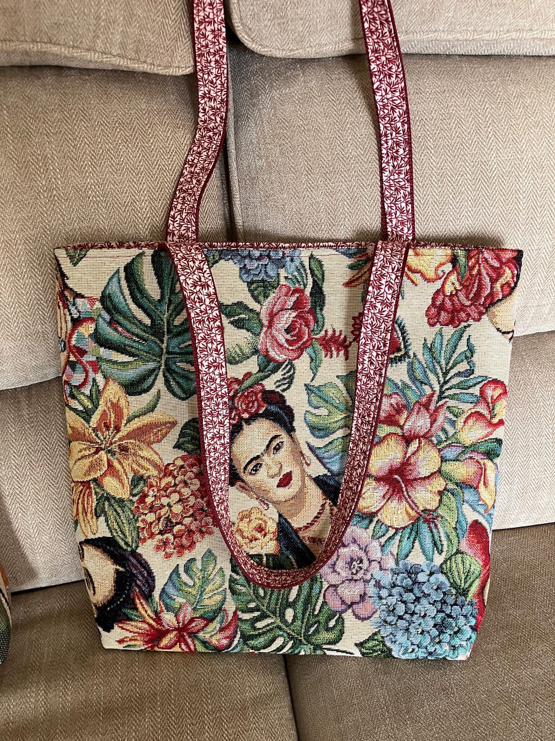 Customer photo review of Floral Frida Tapestry Fabric
