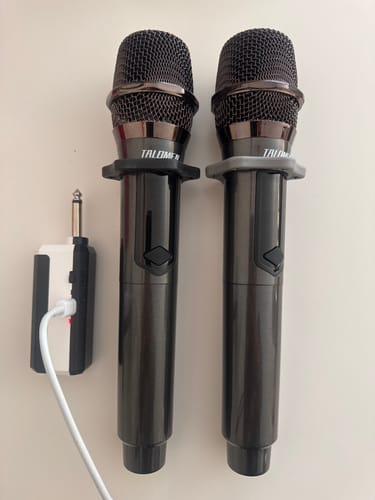 Customer photo review of Talomen K60-2 | Dual Wireless Handheld Dynamic Microphone
