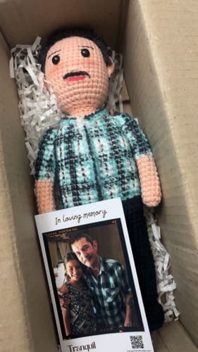 Customer photo review of Tranquil® - Personalized Crochet Doll (Bigger sizes)