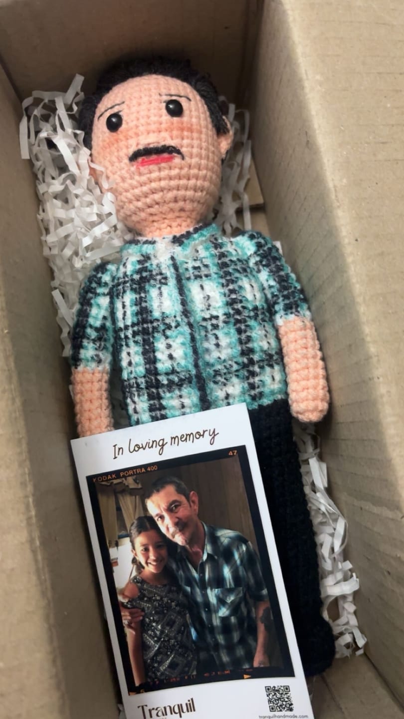 Customer photo review of Tranquil® - Personalized Crochet Doll (Bigger sizes)