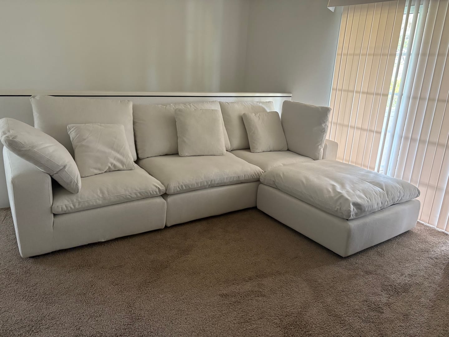 Customer photo review of Malibu Cloud Sectional