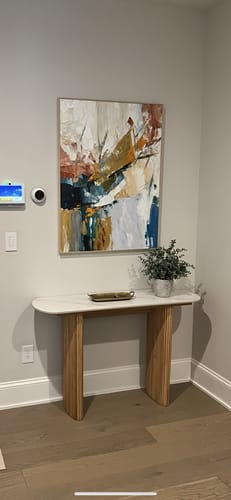 Customer photo review of Colorful Abstract Textured Painting Canvas #AT093