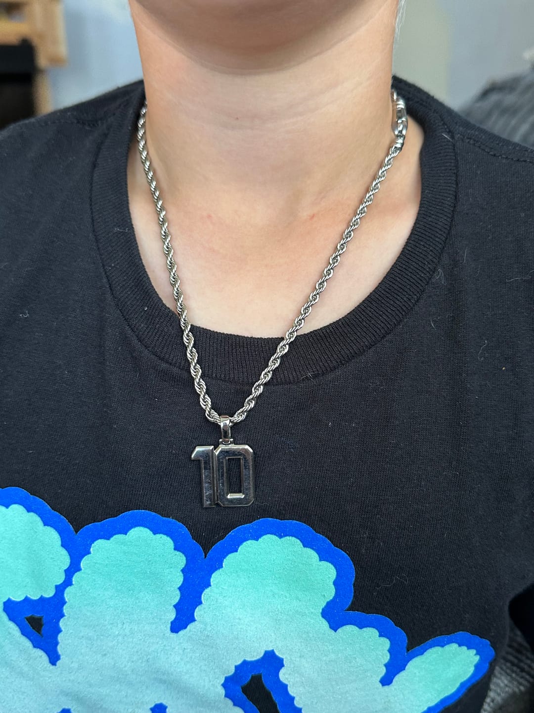 Customer photo review of Premium Rope Chain (Silver) 4mm