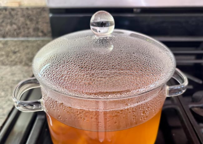 Customer photo review of Premium Glass Soucepan