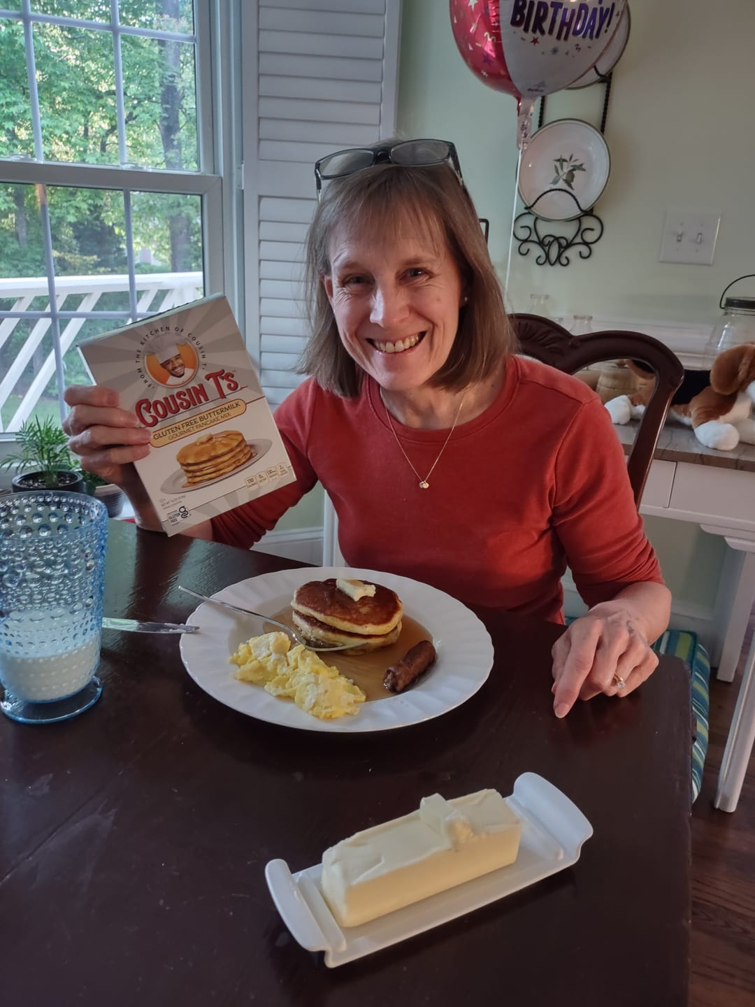 Customer photo review of Cousin T's Gourmet Gluten Free Buttermilk Pancake Mix
