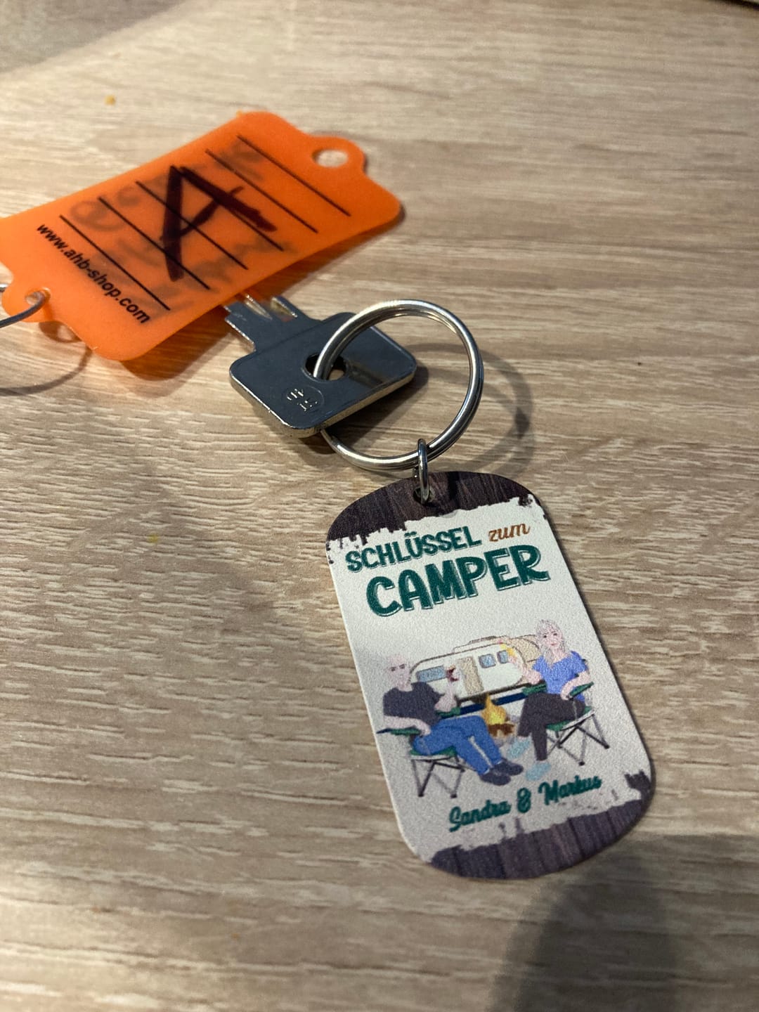 Customer photo review of Camping Couple - Personalisierter Schlüsselanhänger