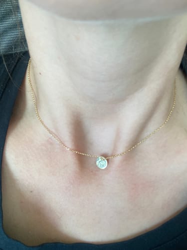 Customer photo review of Sterling Silver Love Necklace