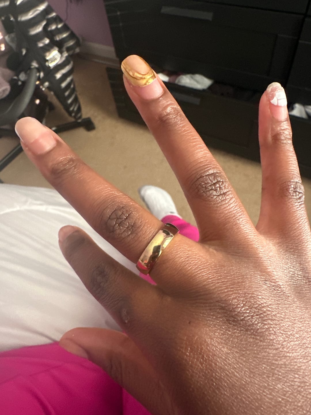 Customer photo review of Simple Band Ring