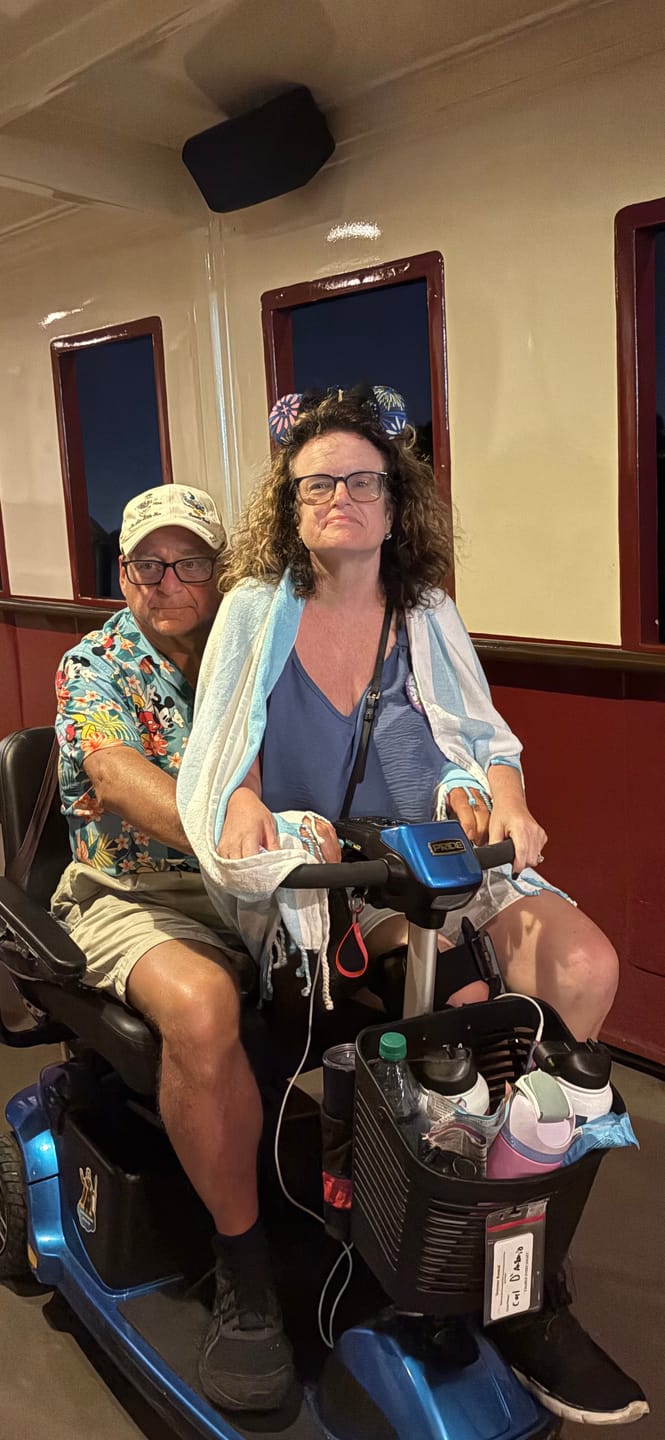 Customer photo review of Multiday Rental 3 Wheel 400 Pound Rated Scooter